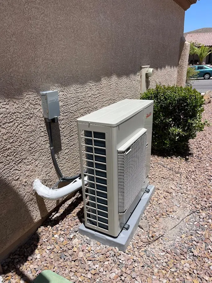 Residential air conditioning condenser unit in Mansfield